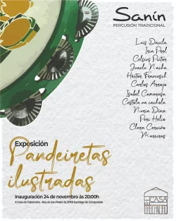 Imaxe para Exposición: Pandeiretas ilustradas