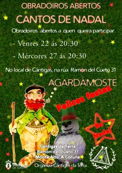Imaxe para Obradioros abertos de cantos de Nadal