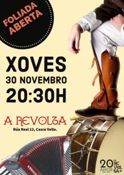 Imaxe para Foliada no centro social A Revolta