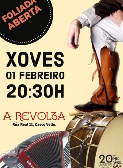 Imaxe para Foliada no centro social A Revolta