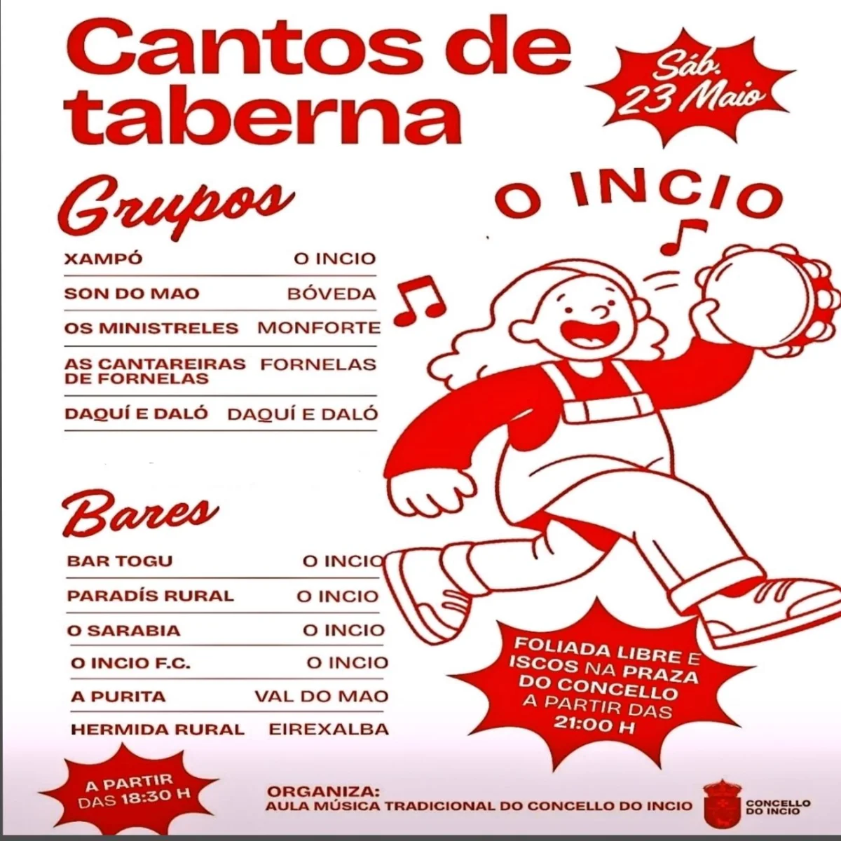 Imaxe para VI Cantos de taberna O Incio
