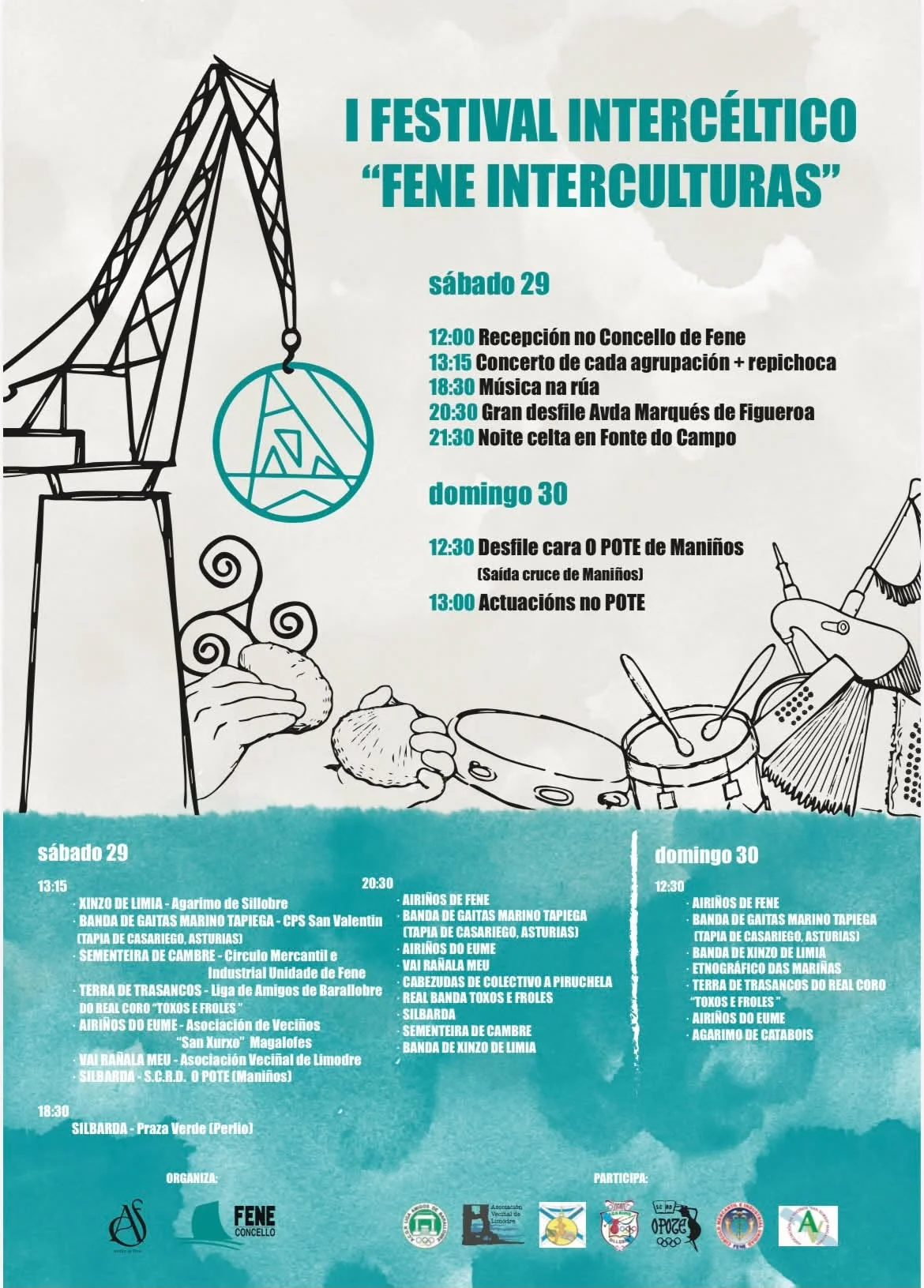Imaxe principal para I Festival intercéltico Fene Interculturas