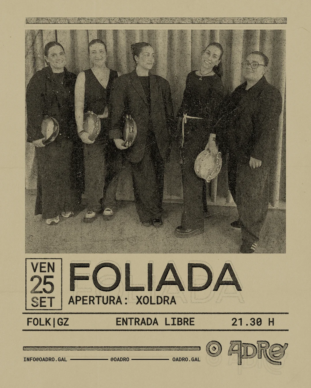 Imaxe principal para Foliada de apertura Xoldra