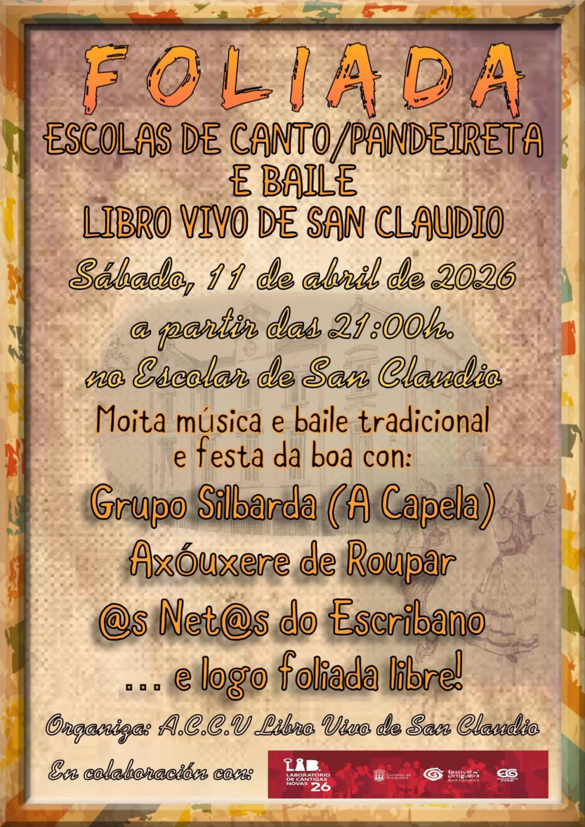 Imaxe principal para Foliada Libro Vivo de San Claudio