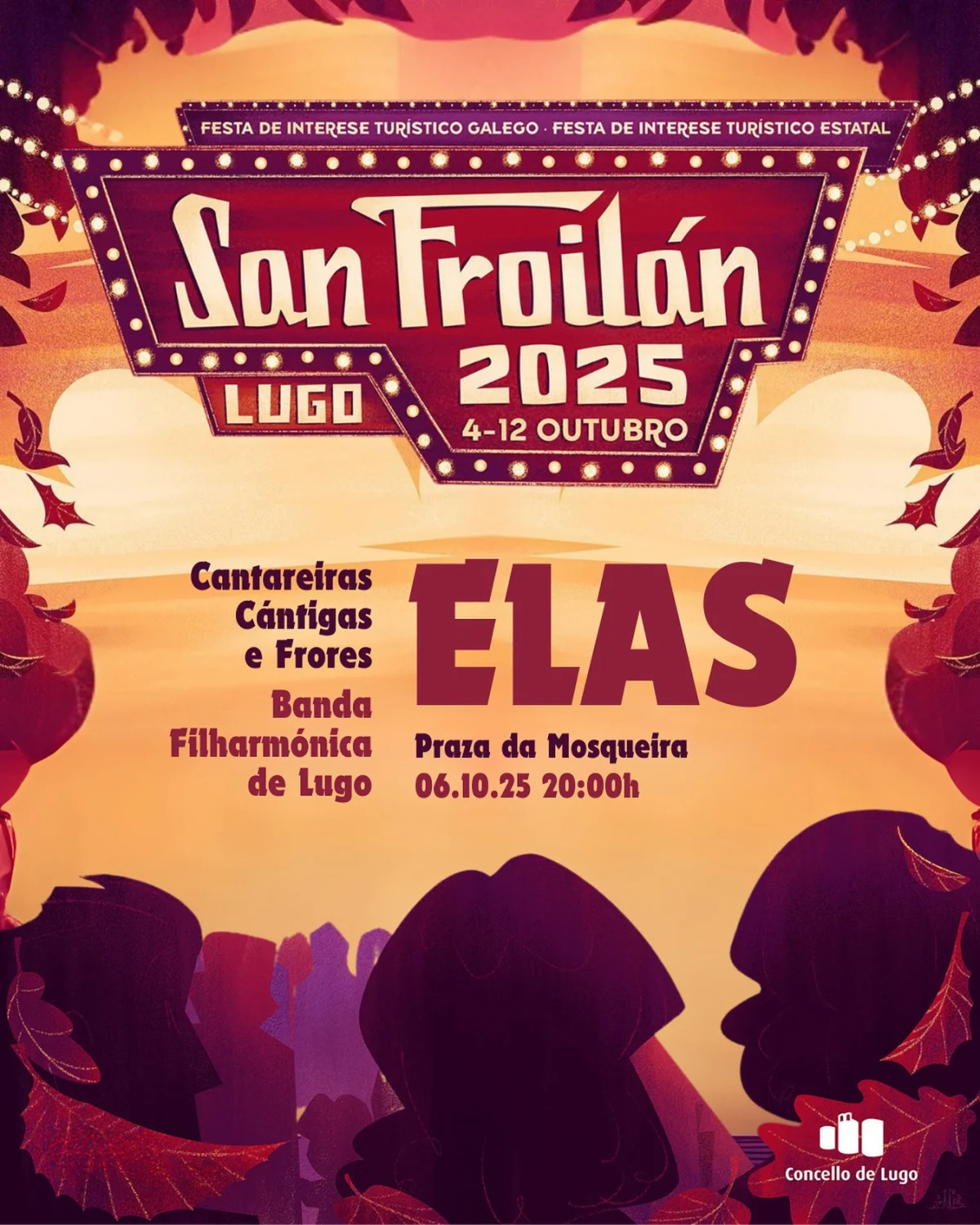 Imaxe principal para Elas: cantareiras de Cántigas e Frores e a banda filharmónica de Lugo