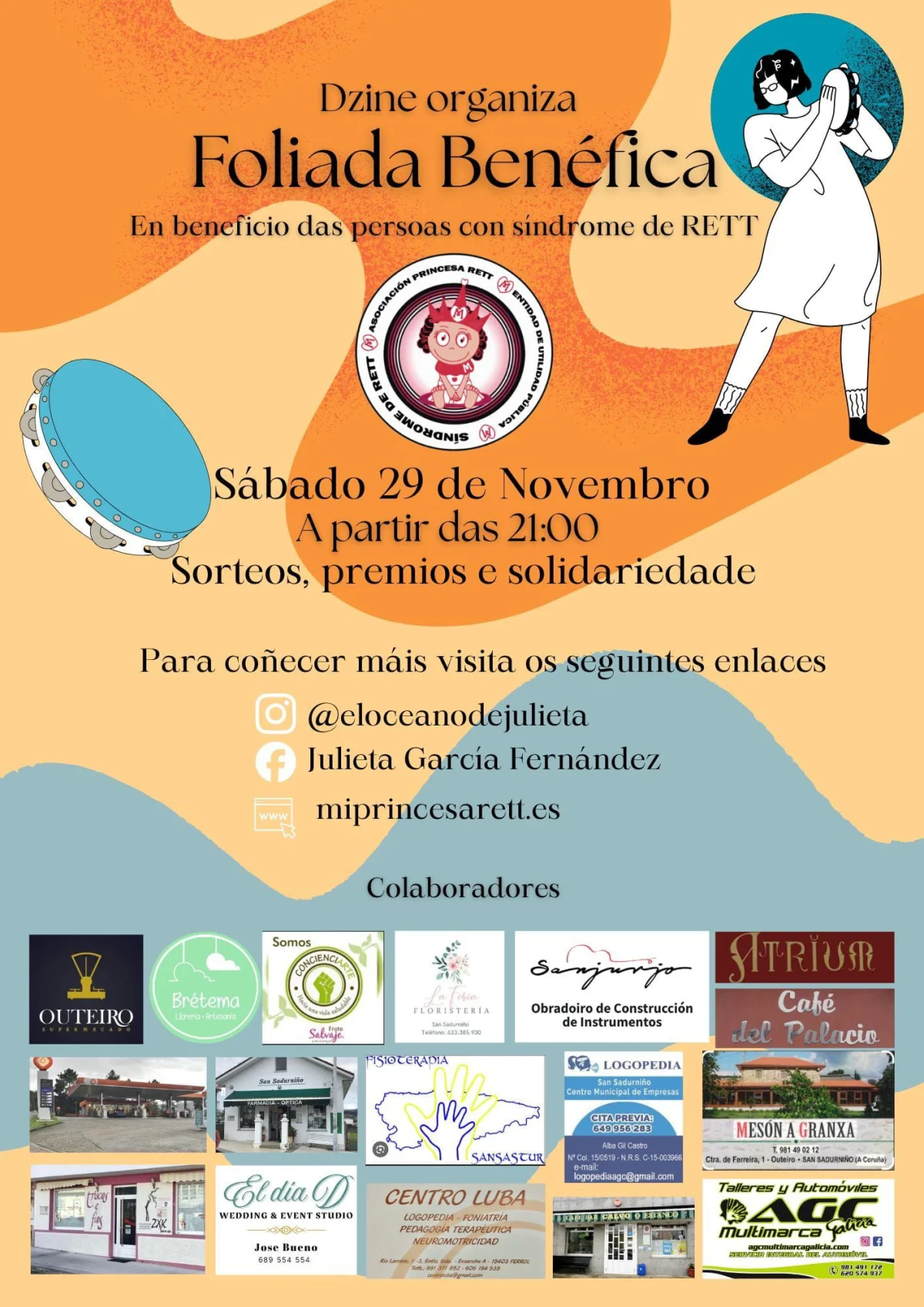 Imaxe principal para Foliada benéfica DZINE