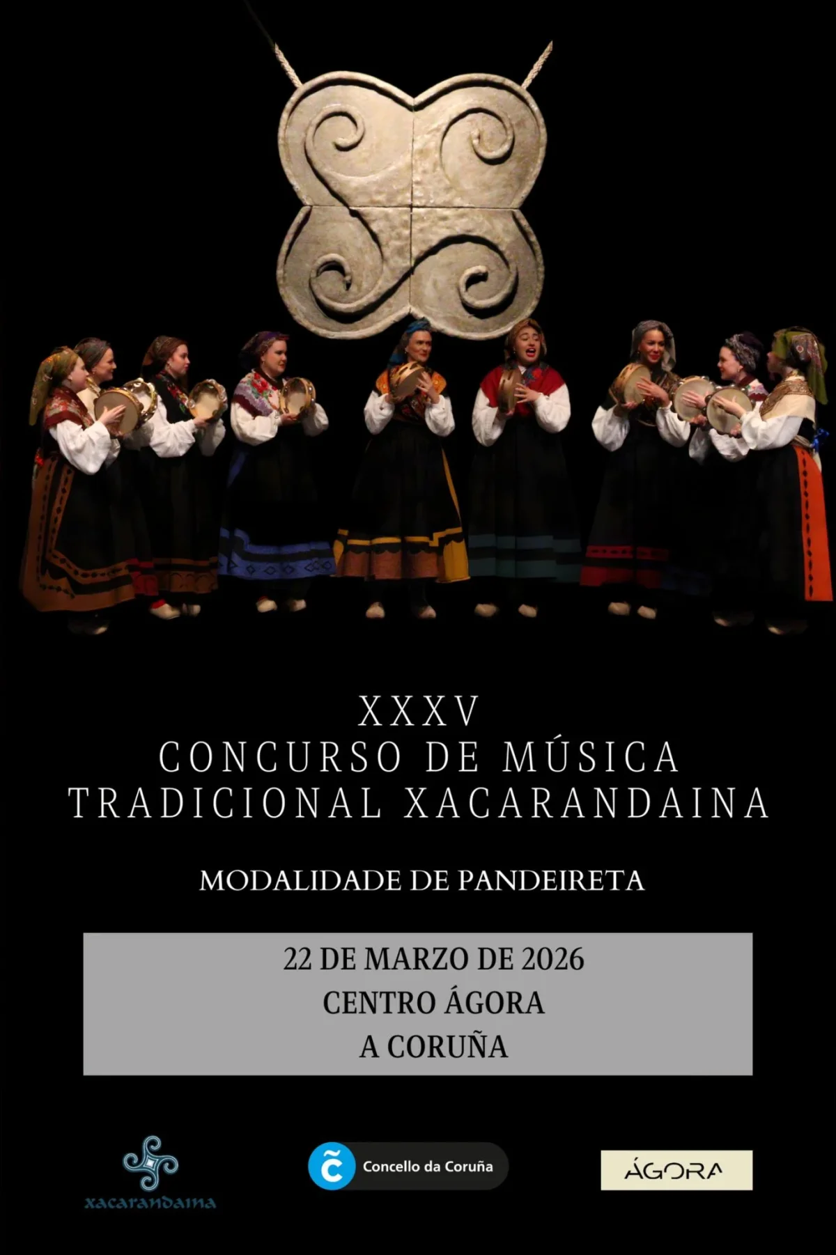 Imaxe principal para XXXV Concurso de música tradicional Xacarandaina (pandeireta)