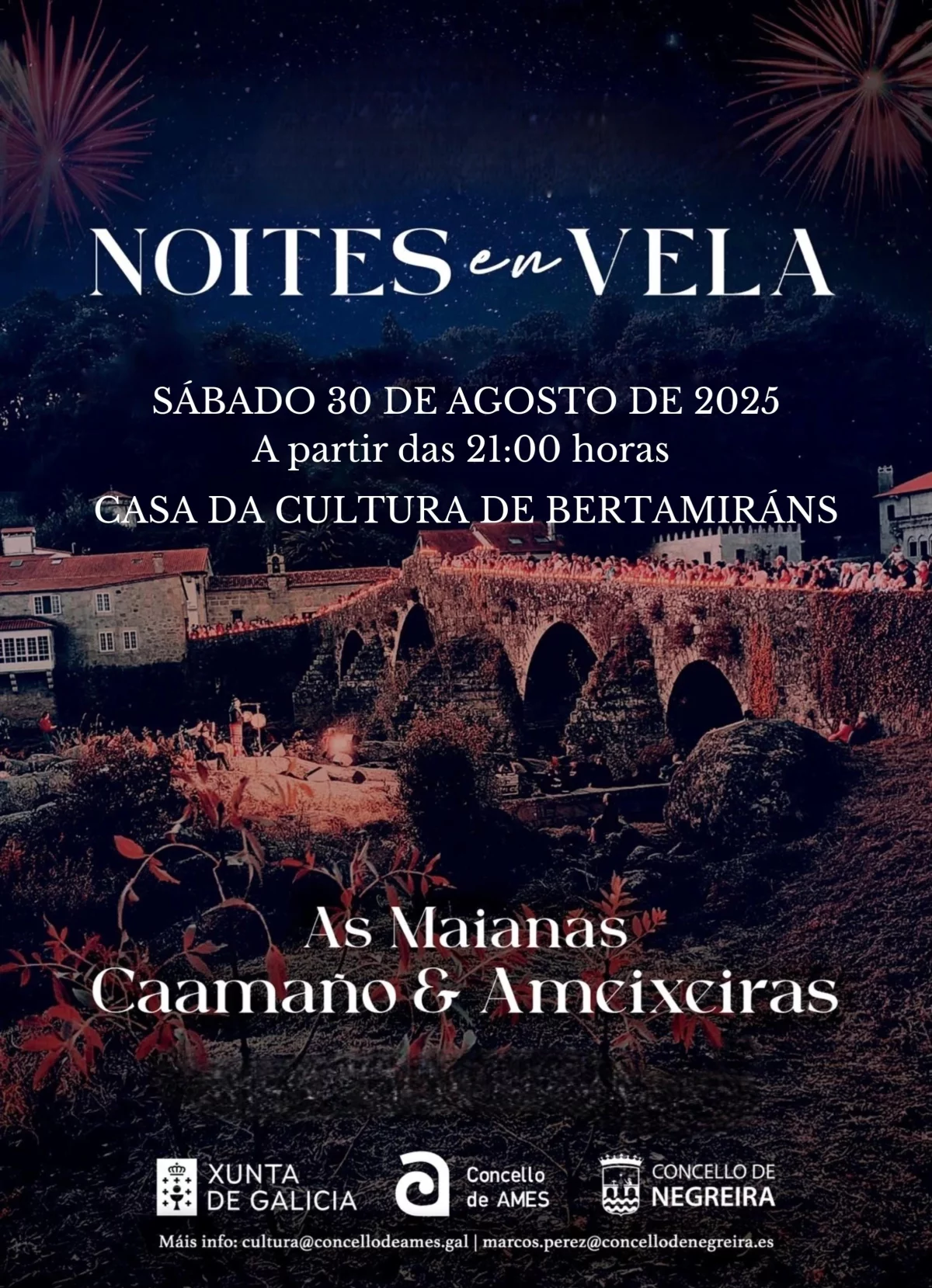 Imaxe principal para Noites en vela: As Maianas e Caamaño & Ameixeiras