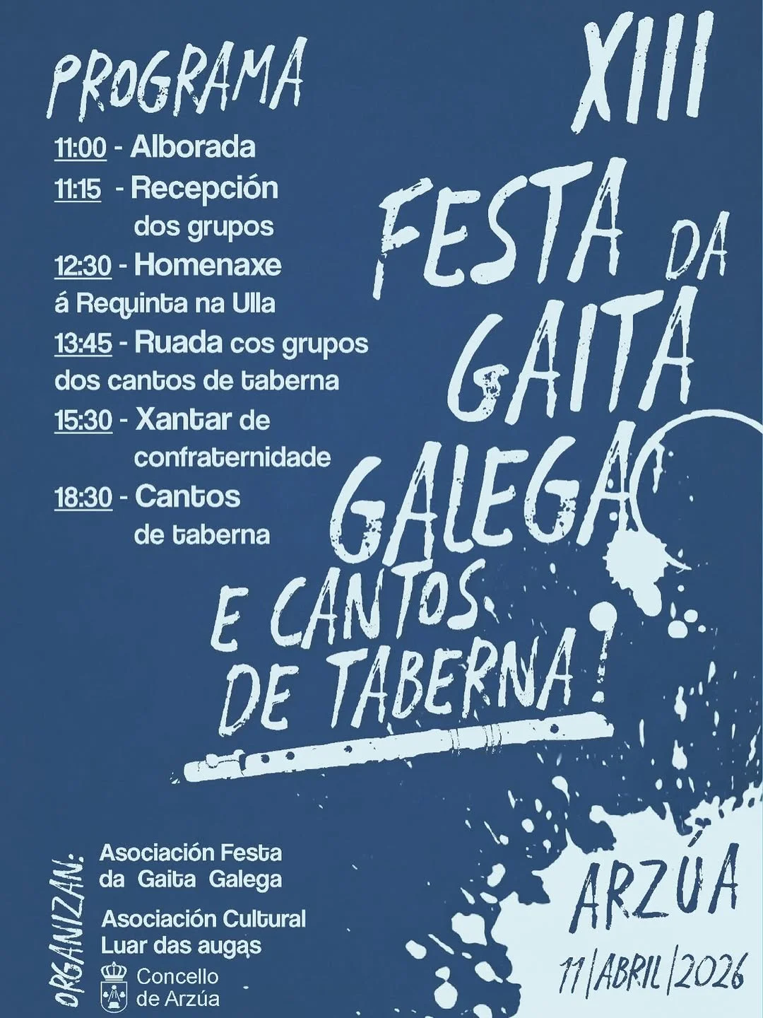 Imaxe principal para XIII Festa da gaita galega e cantos de taberna