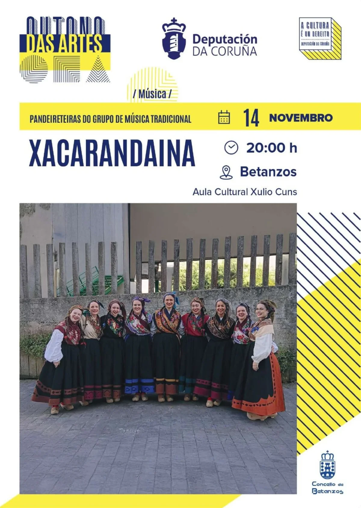 Imaxe principal para Pandeireteiras de Xacarandaina en Betanzos