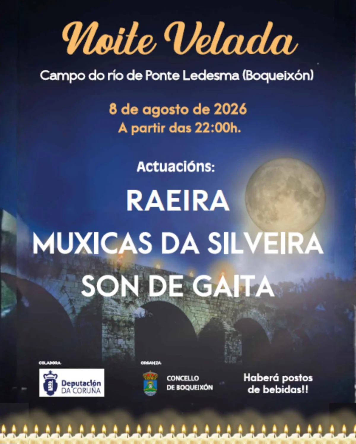 Imaxe principal para Noite velada en Boqueixón