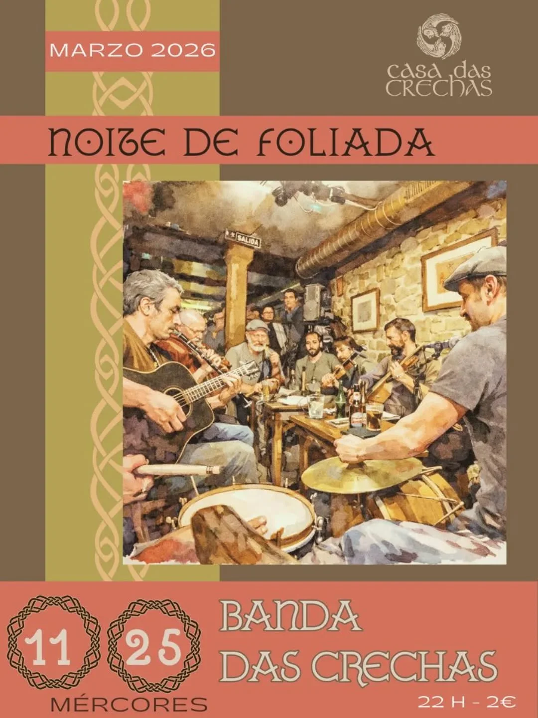 Imaxe principal para Foliada coa Banda das Crechas