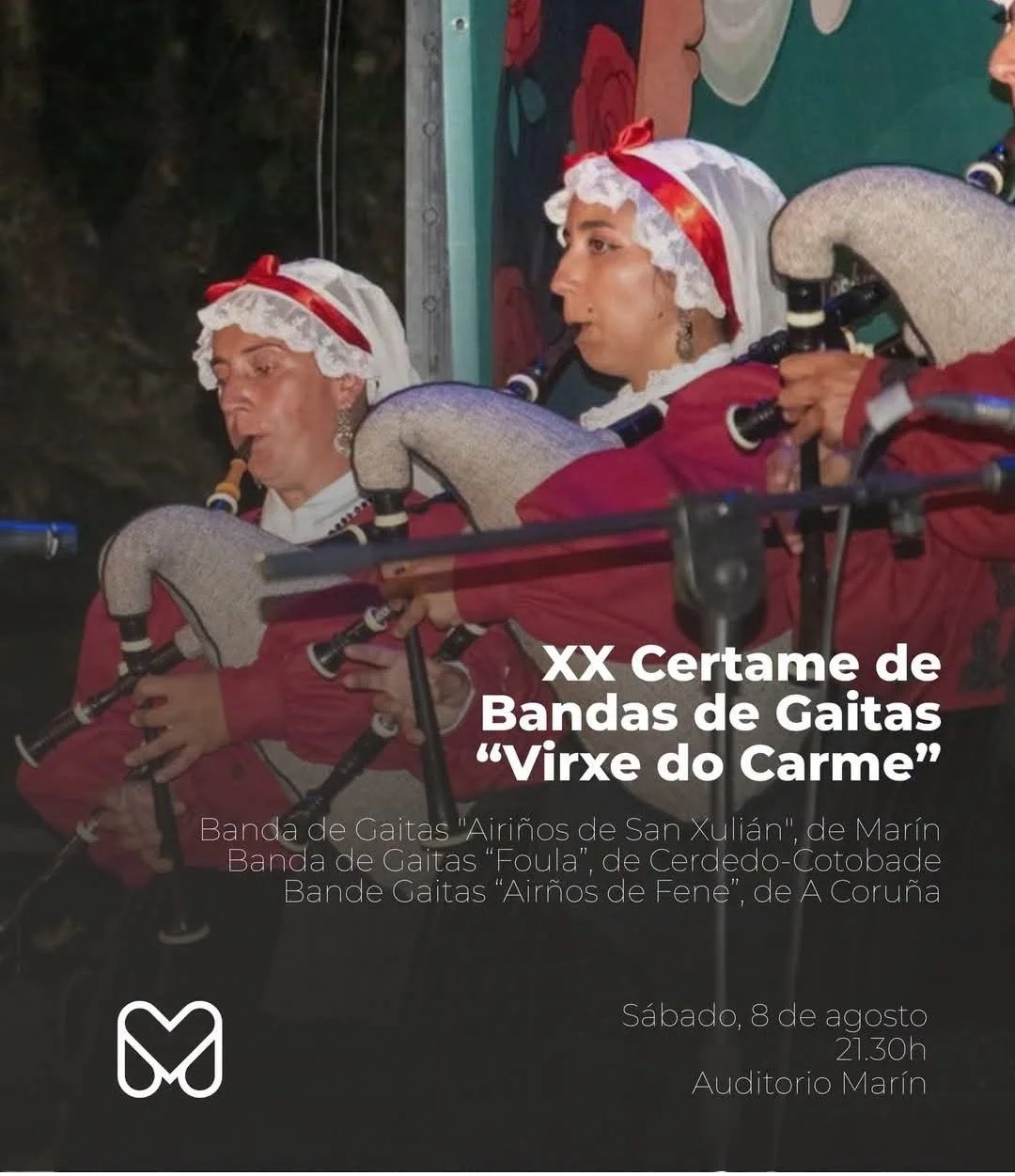 Imaxe principal para XX Certame de Bandas de Gaitas Virxe do Carme