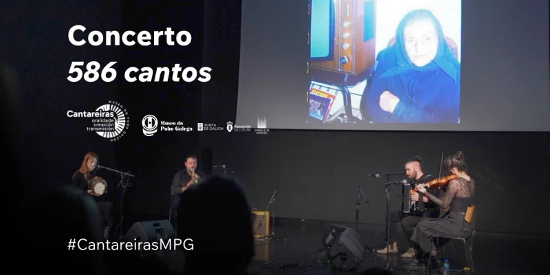 Imaxe principal para Concerto 586 cantos para pechar a exposición Cantareiras. Oralidade. Creación. Transmisión.