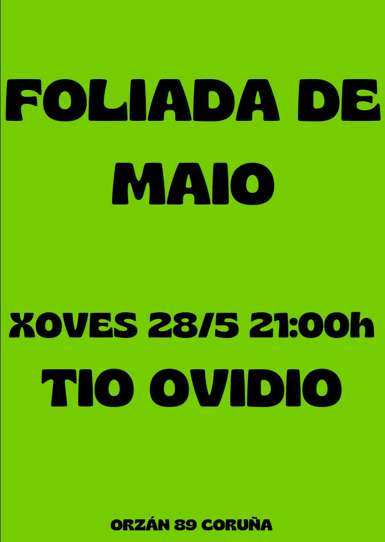Imaxe principal para Foliada urbana de maio