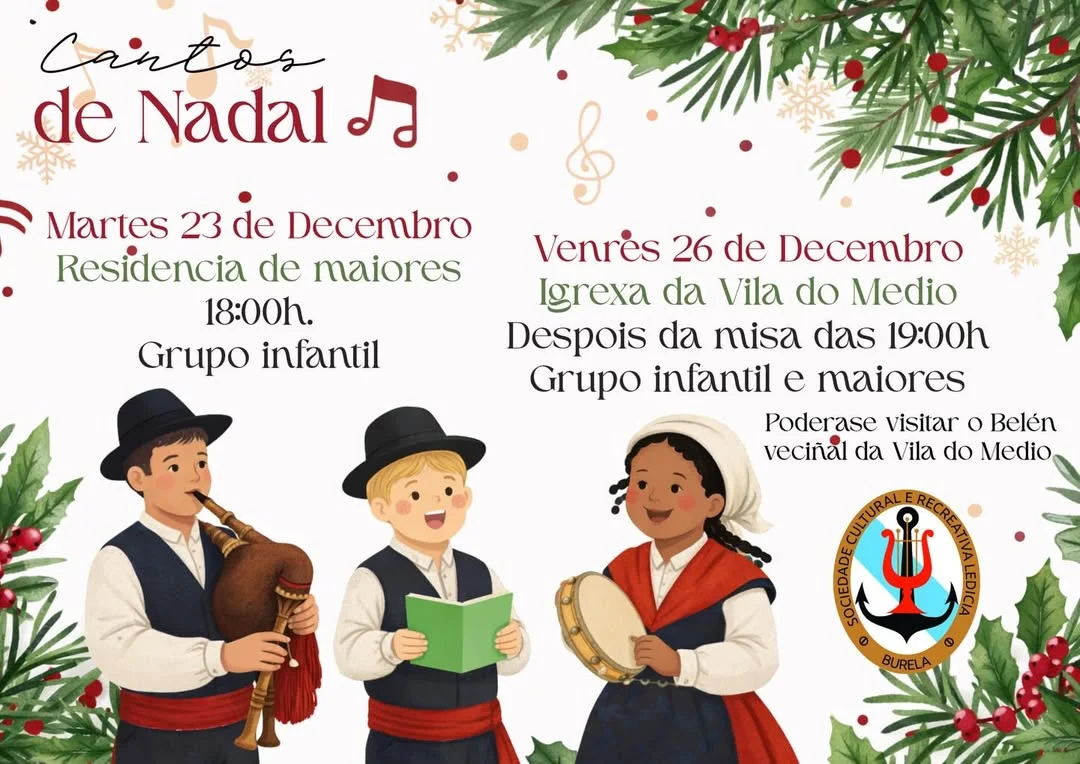 Imaxe principal para Cantos de Nadal con Ledicia