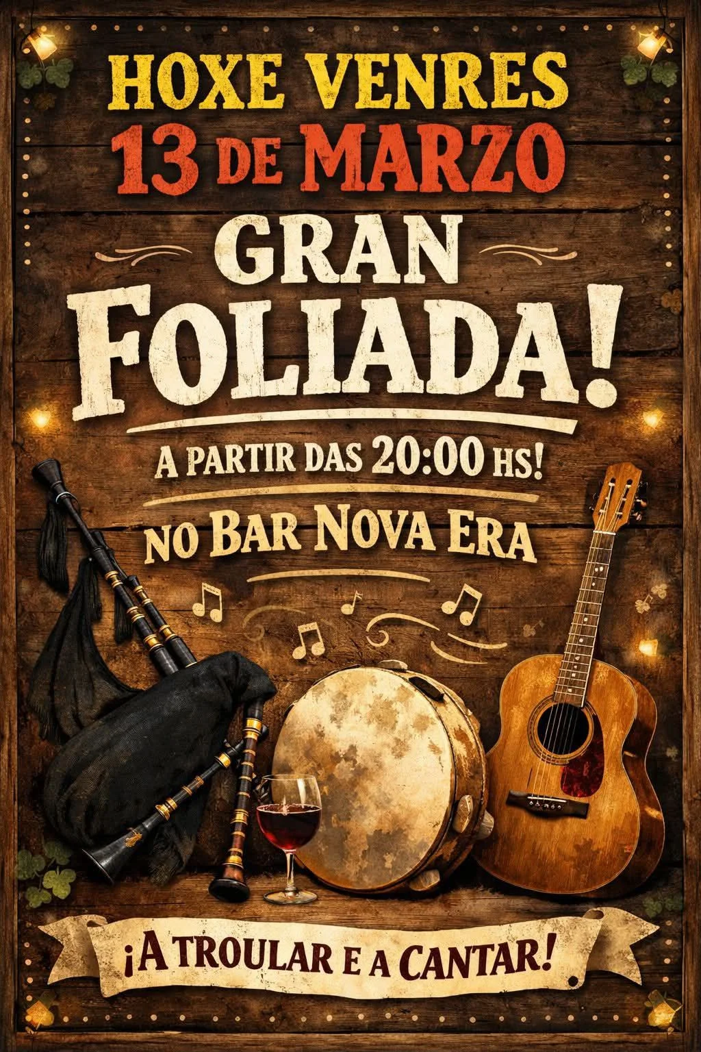 Imaxe para Foliada no bar Nova Era