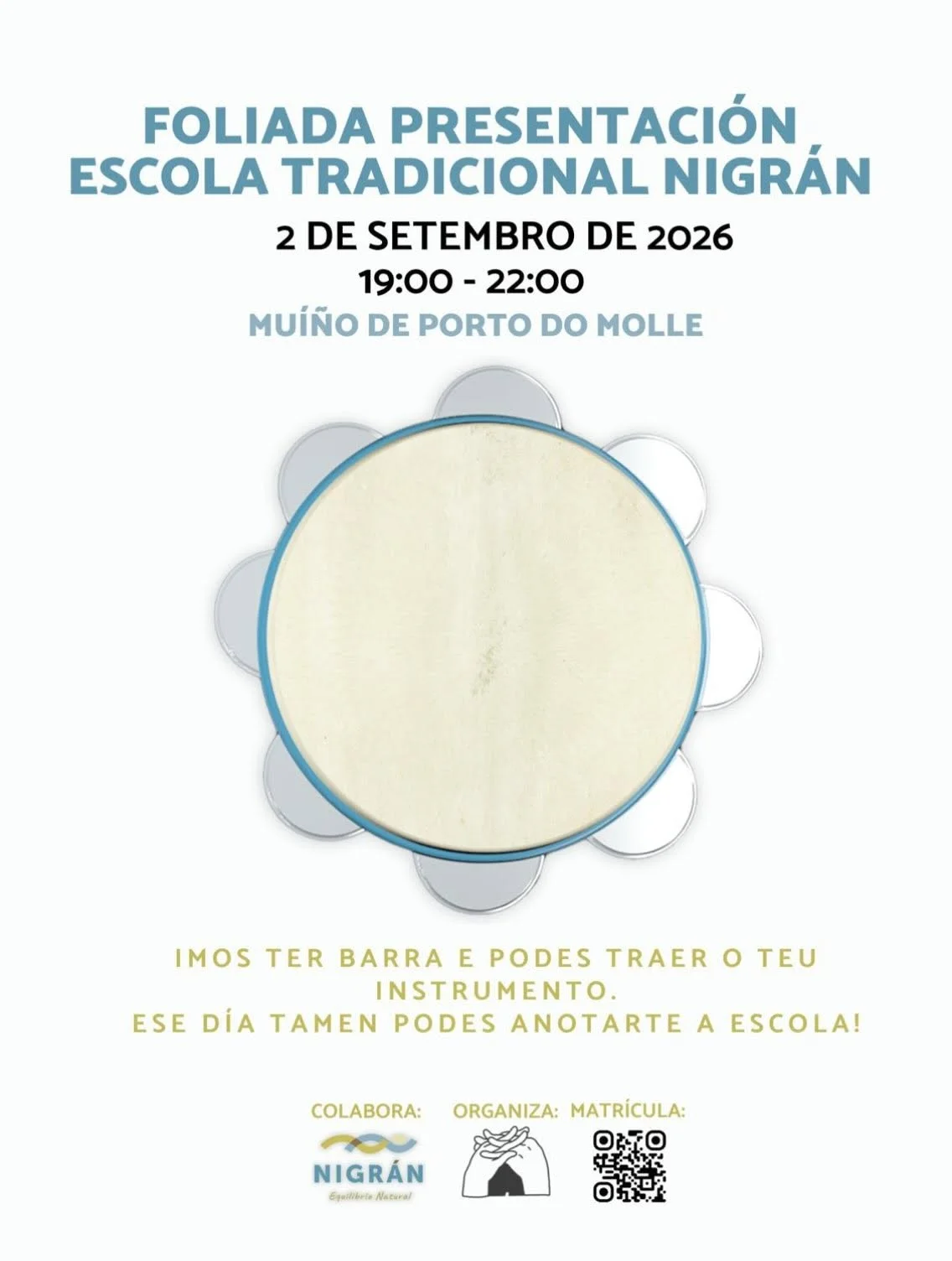 Imaxe principal para Foliada presentación da Escola tradicional de Nigrán