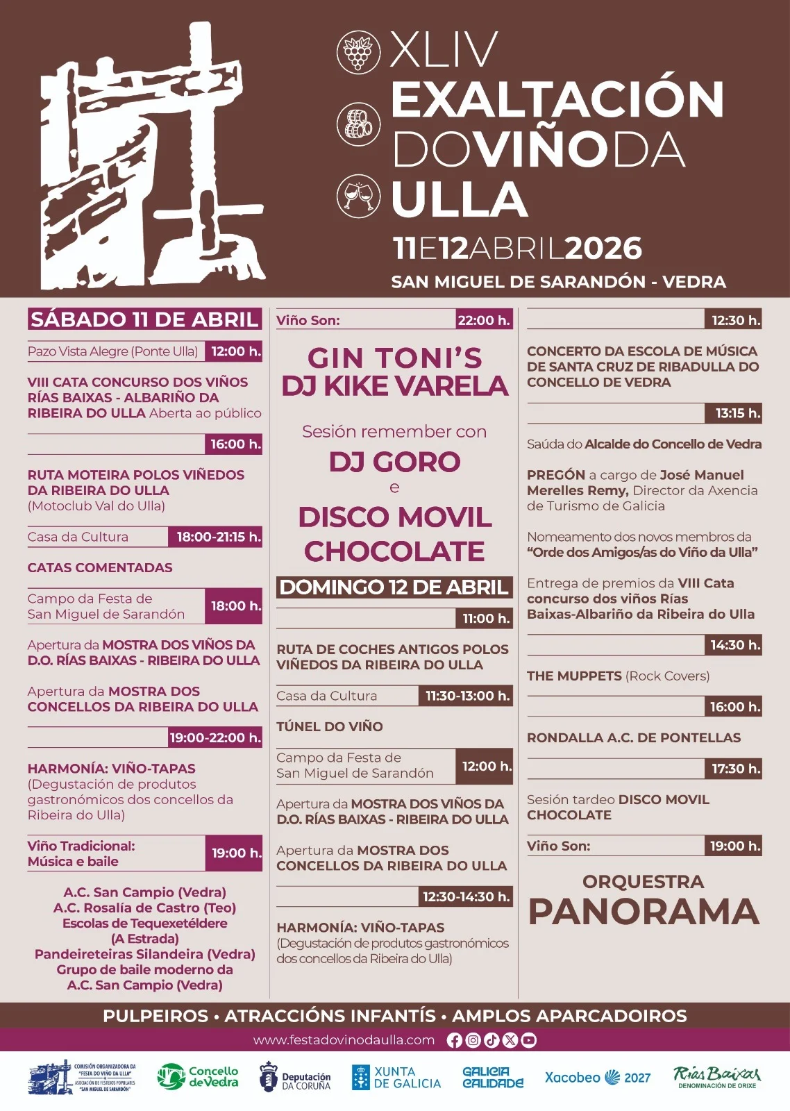 Imaxe principal para Música e baile na Festa do viño da Ulla