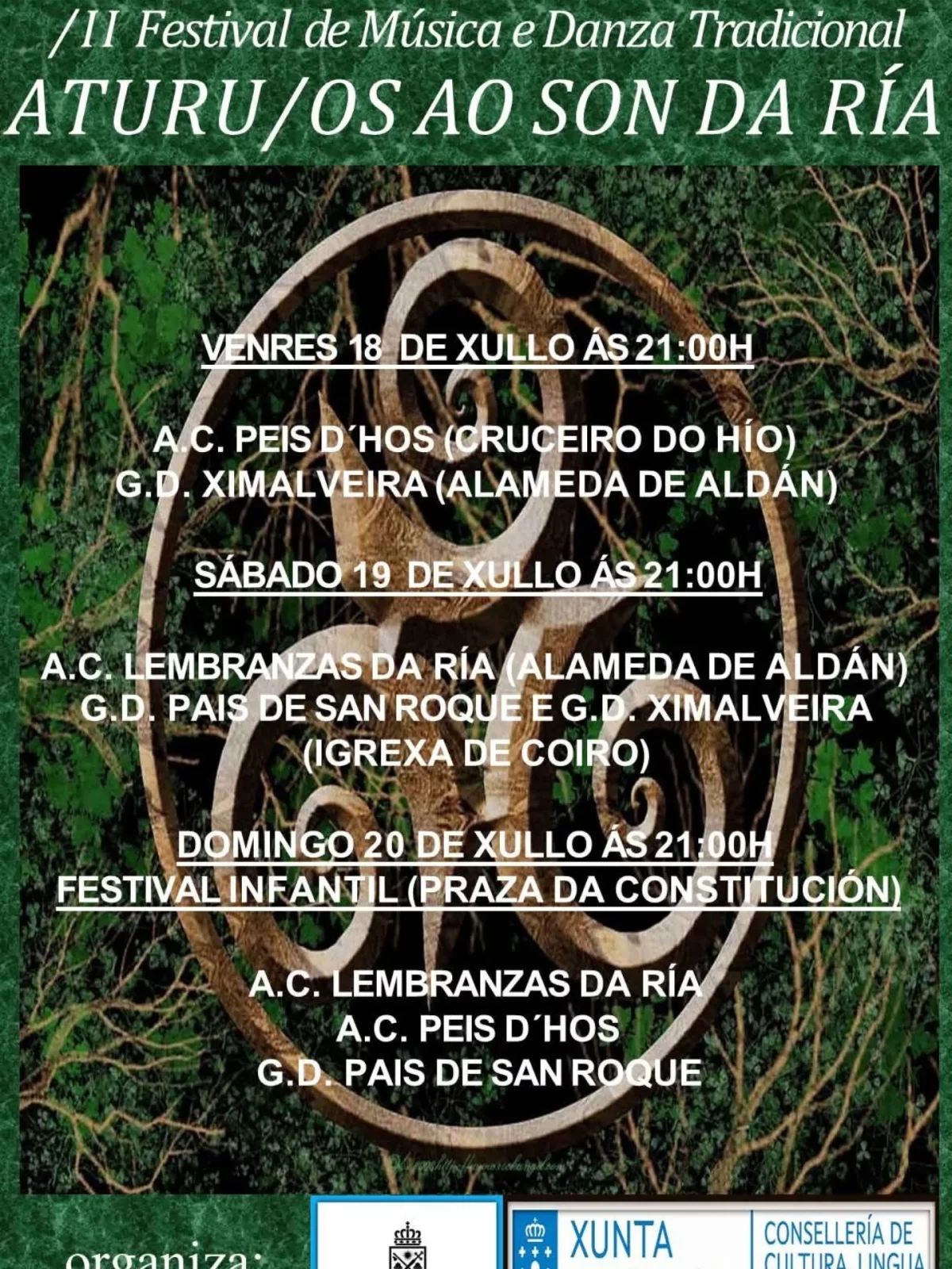 Imaxe principal para XII Festival de música e danza tradicional Aturuxos ao son da ría