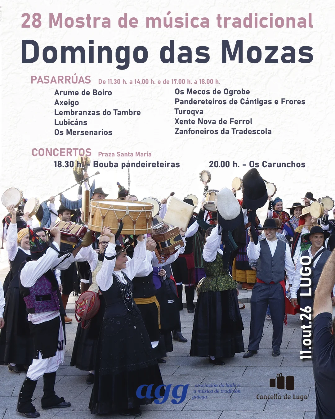 Imaxe principal para XXVIII Mostra de música tradicional Domingo das Mozas