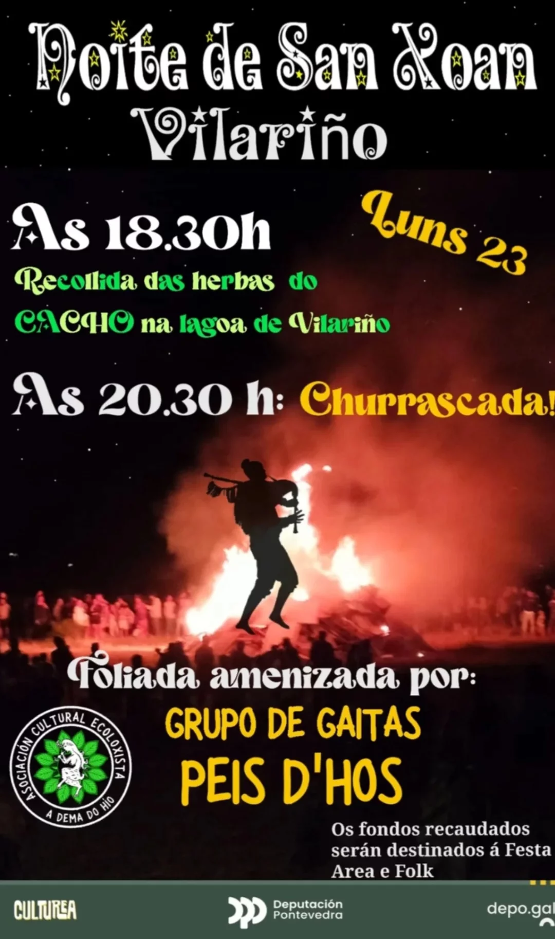 Imaxe principal para Foliada na noite de San Xoán en Vilariño