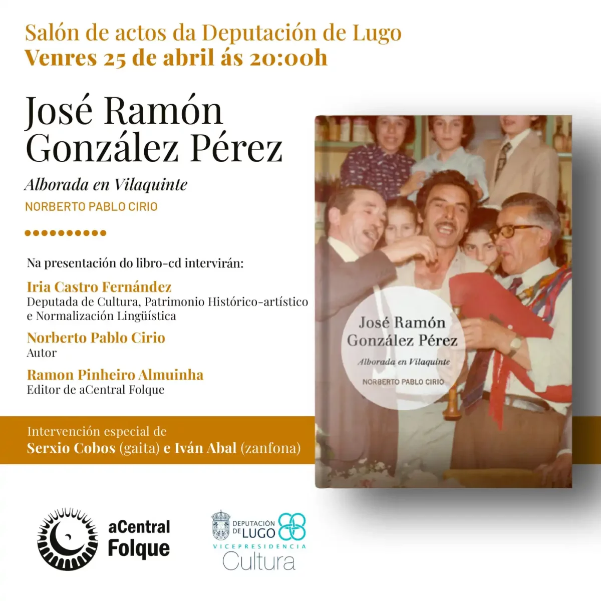 Imaxe principal para Presentación do libro: José Ramón González Pérez, alborada en Vilaquinte
