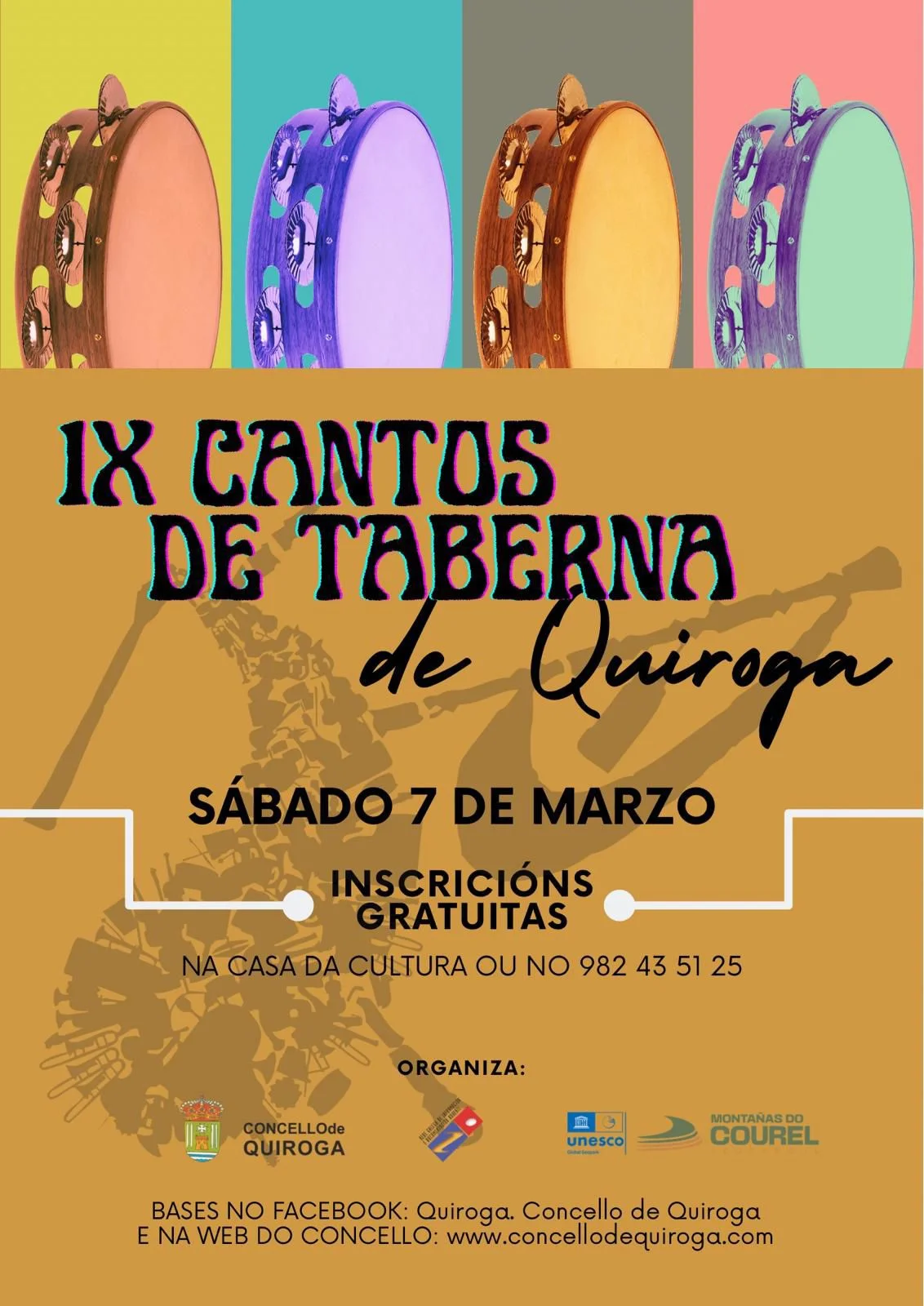 Imaxe principal para IX Cantos de taberna de Quiroga