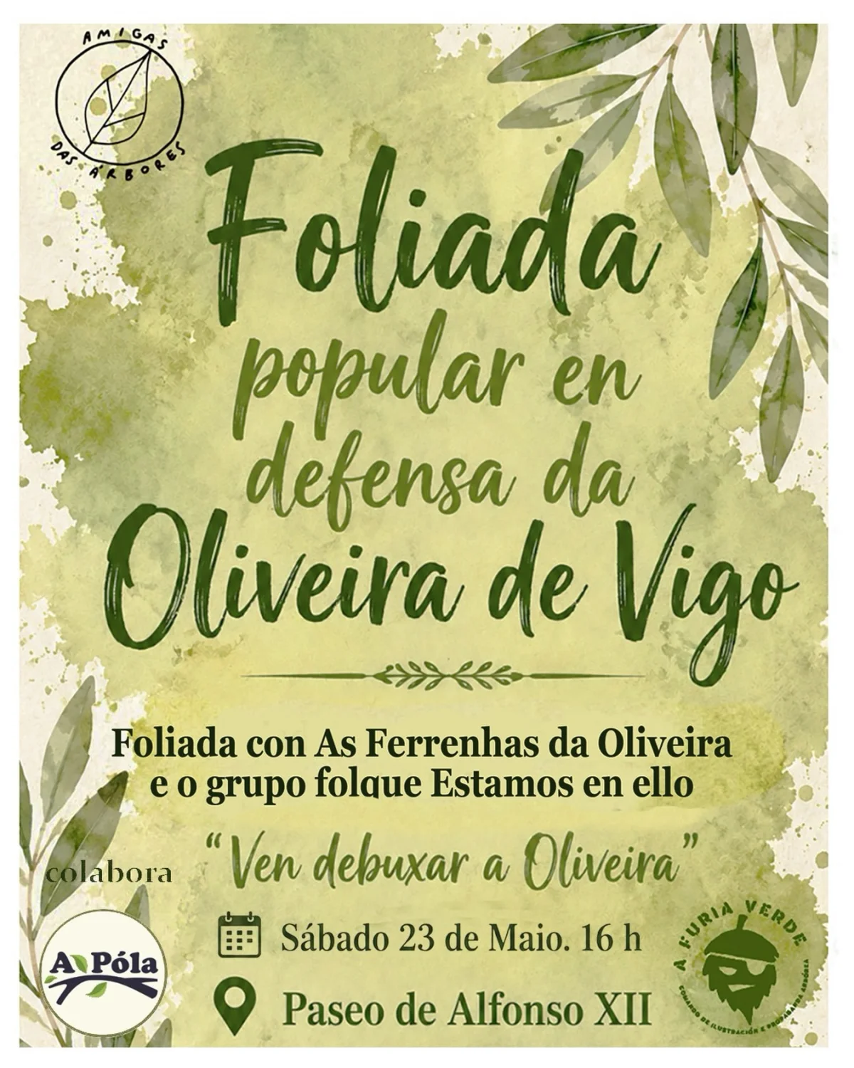 Imaxe principal para Foliada popular en defensa da Oliveira de Vigo