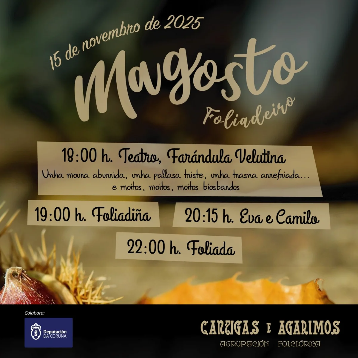 Imaxe para Magosto foliadeiro de Cantigas e Agarimos