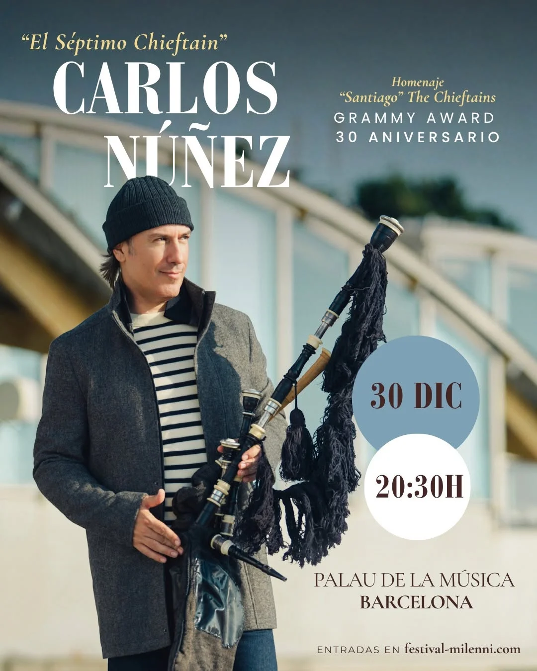 Imaxe principal para Carlos Núñez en Barcelona