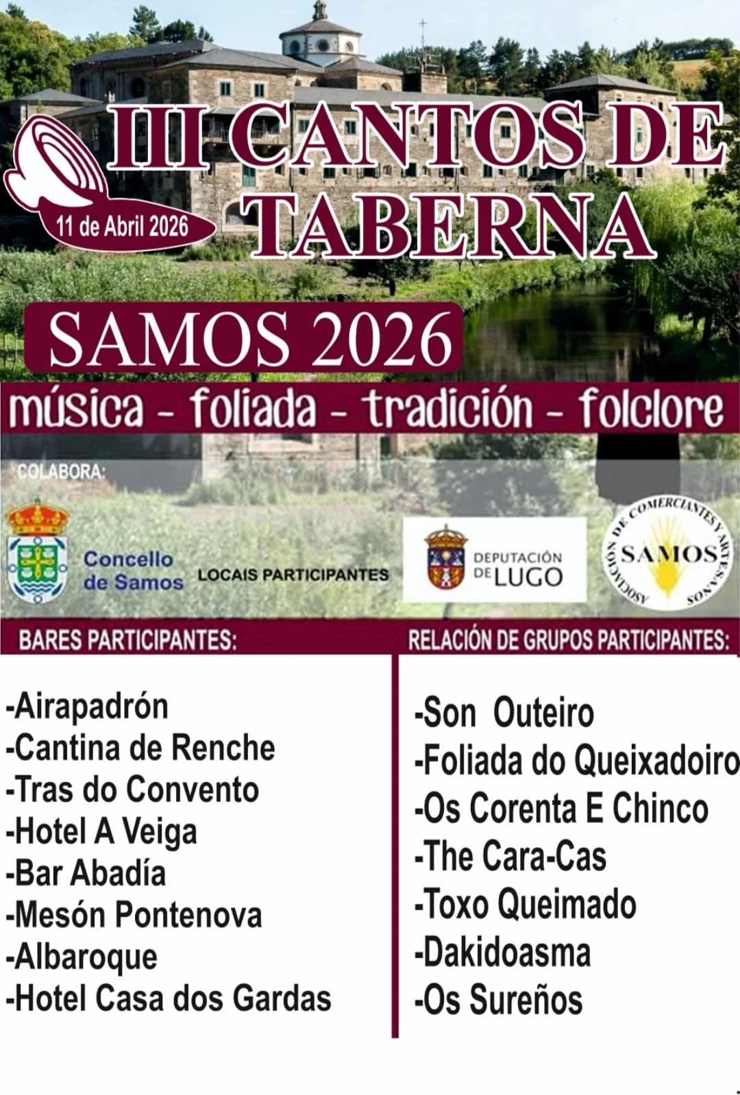 Imaxe principal para III Cantos de taberna en Samos