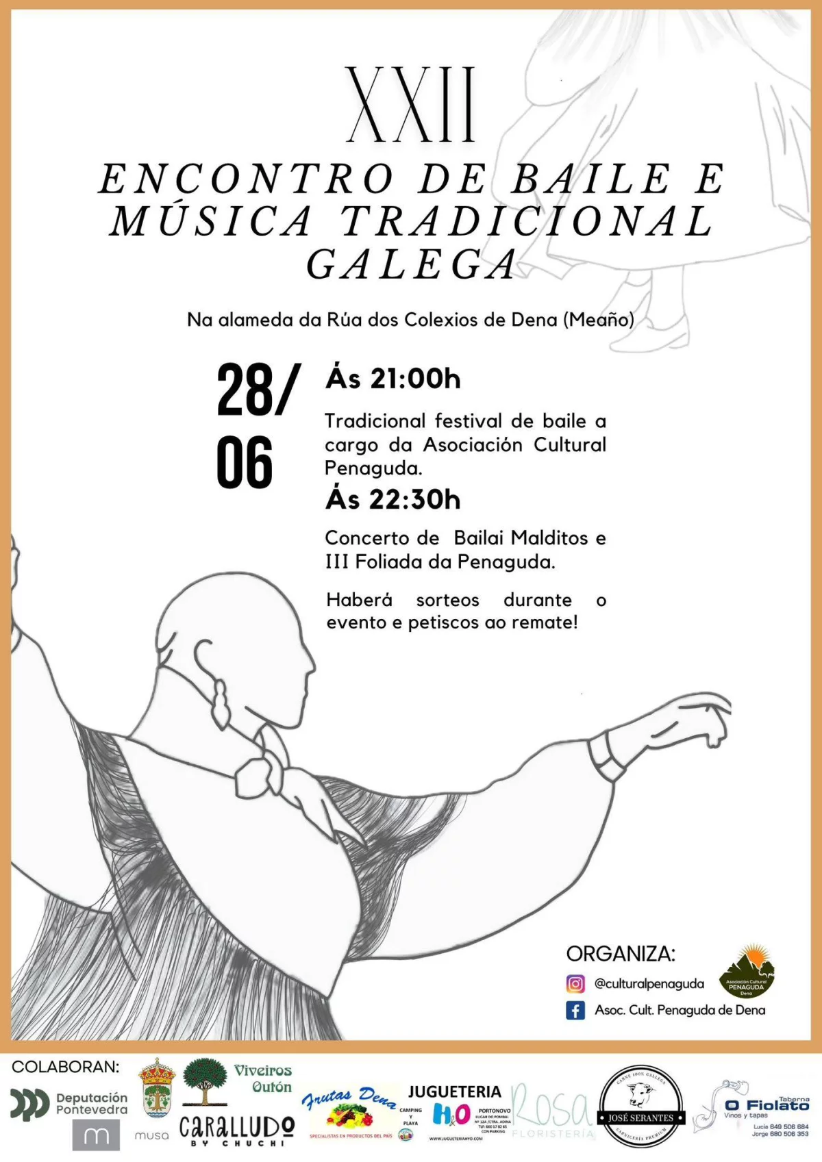 Imaxe principal para III Foliada de Penaguda e XXII Encontro de baile e música tradicional