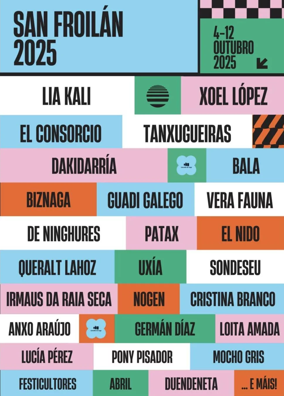 Imaxe principal para Tanxugueiras, De Ninghures, ABRIL e máis no San Froilán