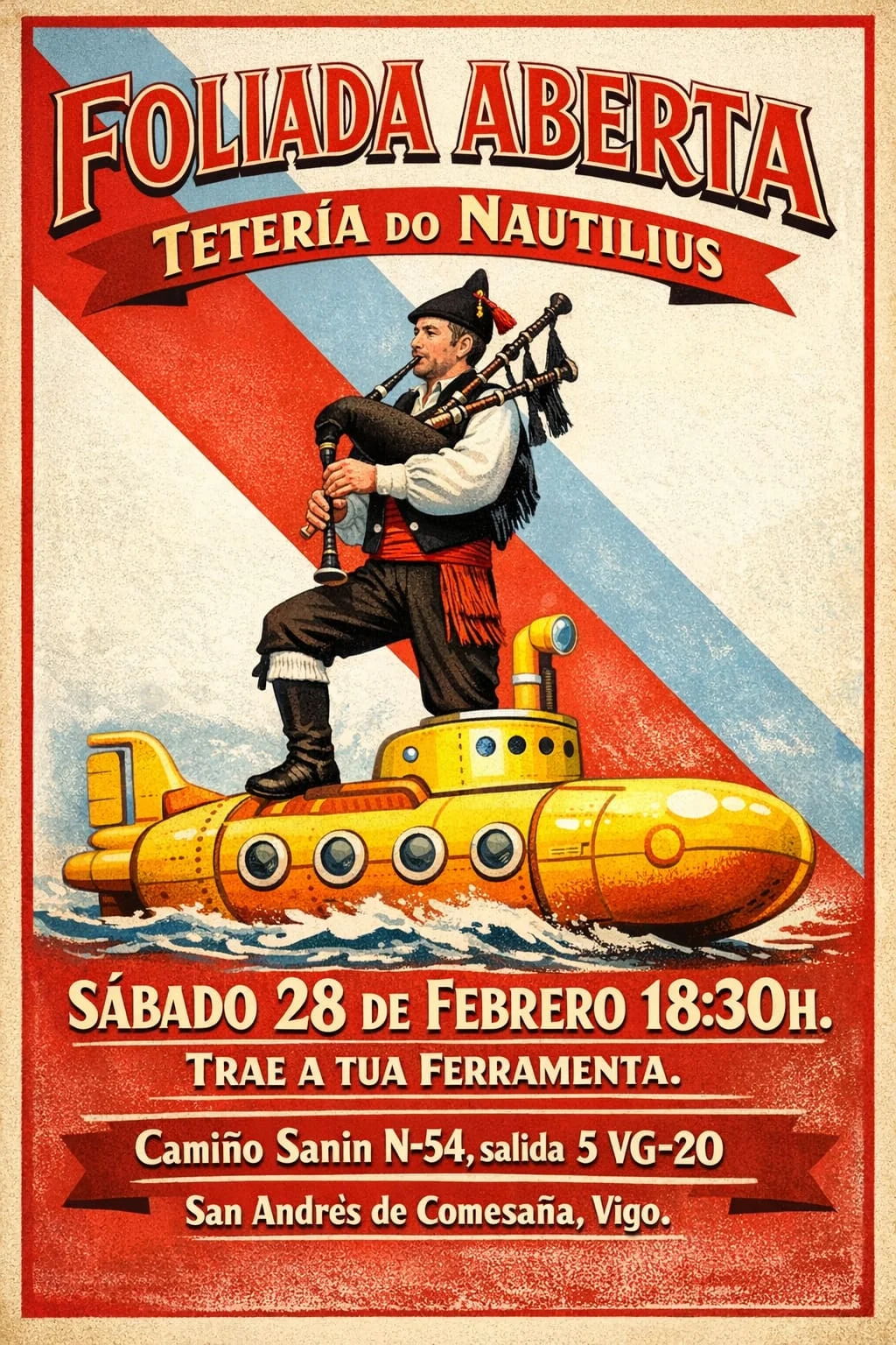 Imaxe principal para Foliada aberta no Nautilius