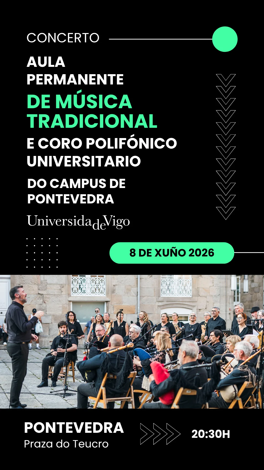 Imaxe principal para Concerto da Aula Permanente de Música Tradicional do Campus de Pontevedra