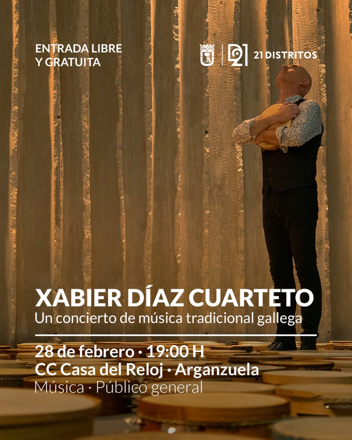 Imaxe principal para Xabier Díaz cuarteto en Arganzuela