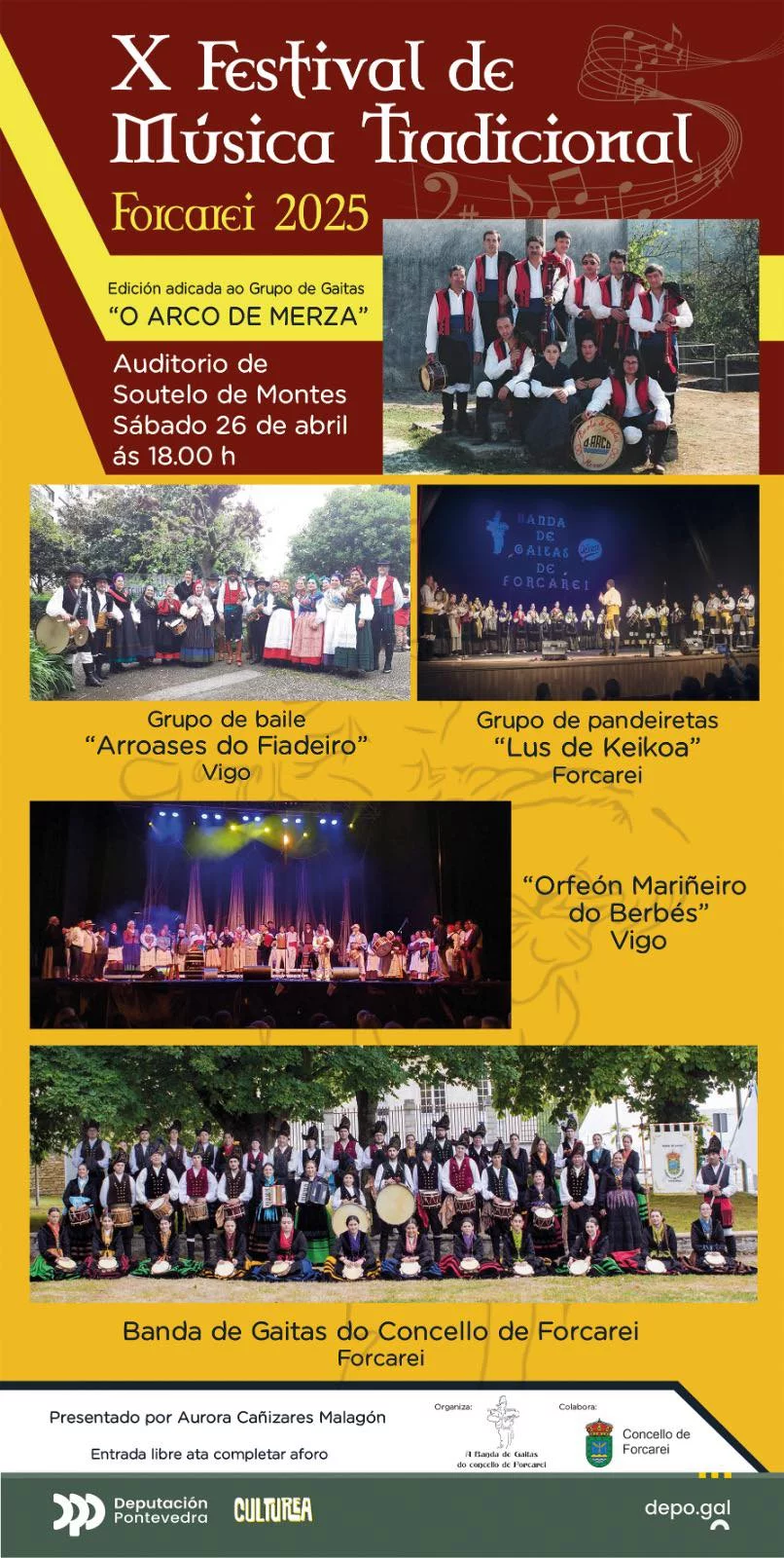Imaxe principal para X Festival de música tradicional Forcarei