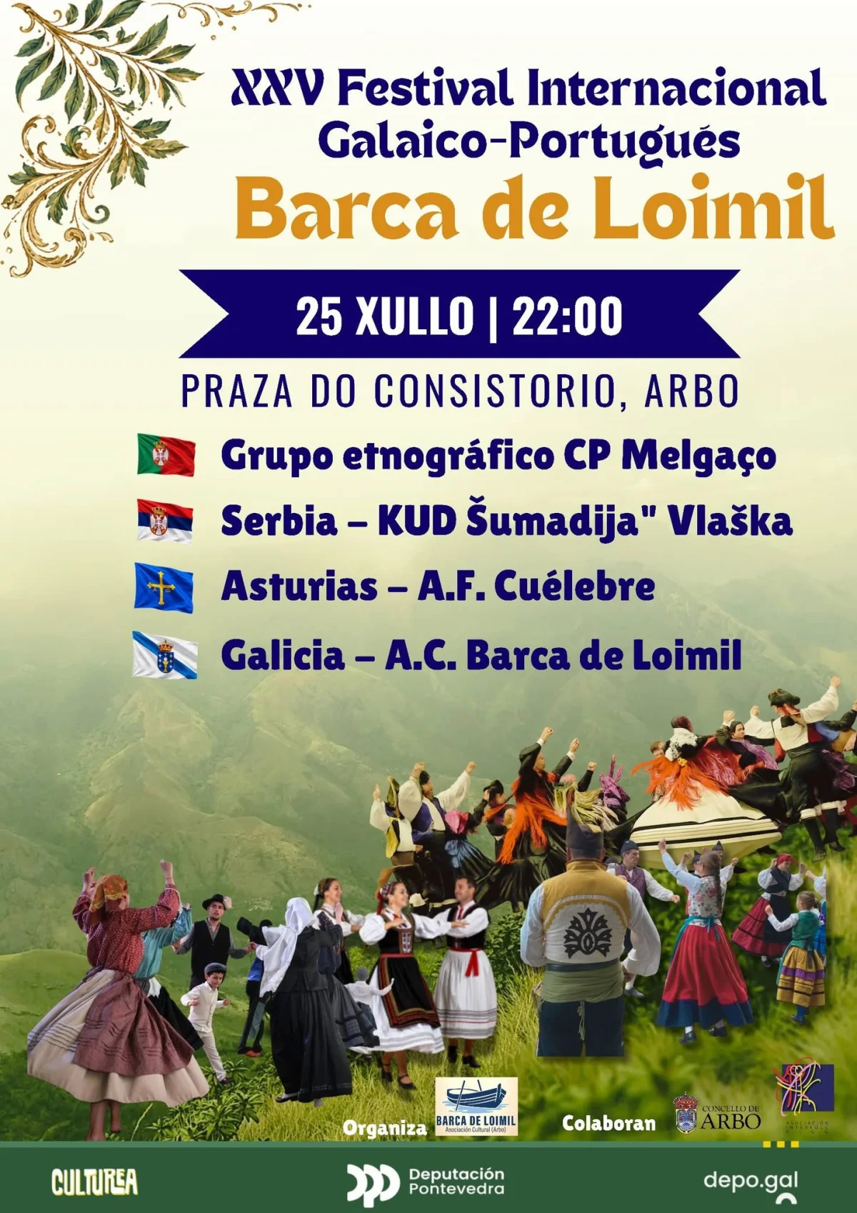 Imaxe principal para XXV Festival internacional galaico-portugués Barca de Loimil