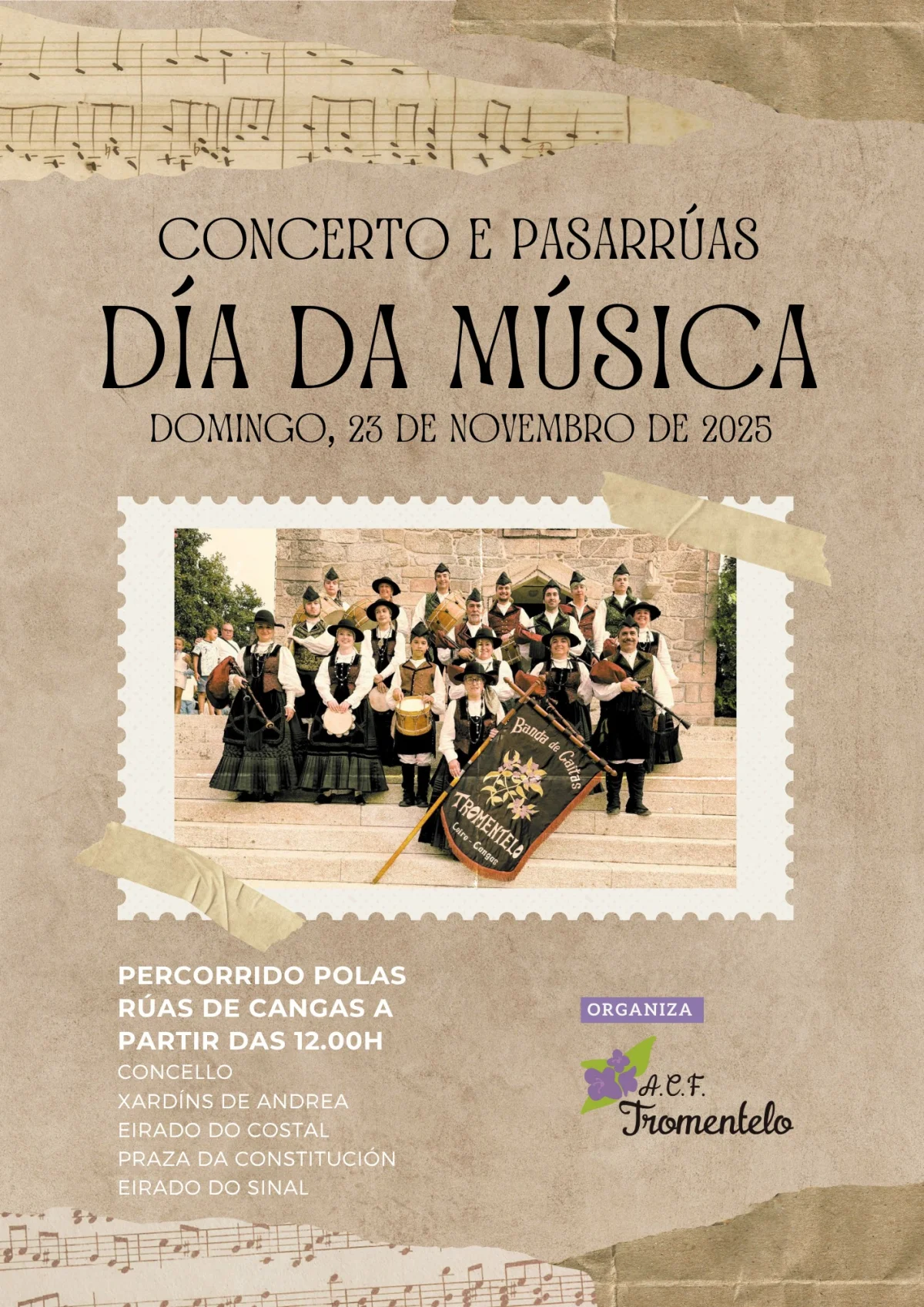 Imaxe principal para Concerto e pasarrúas polo Día da Música