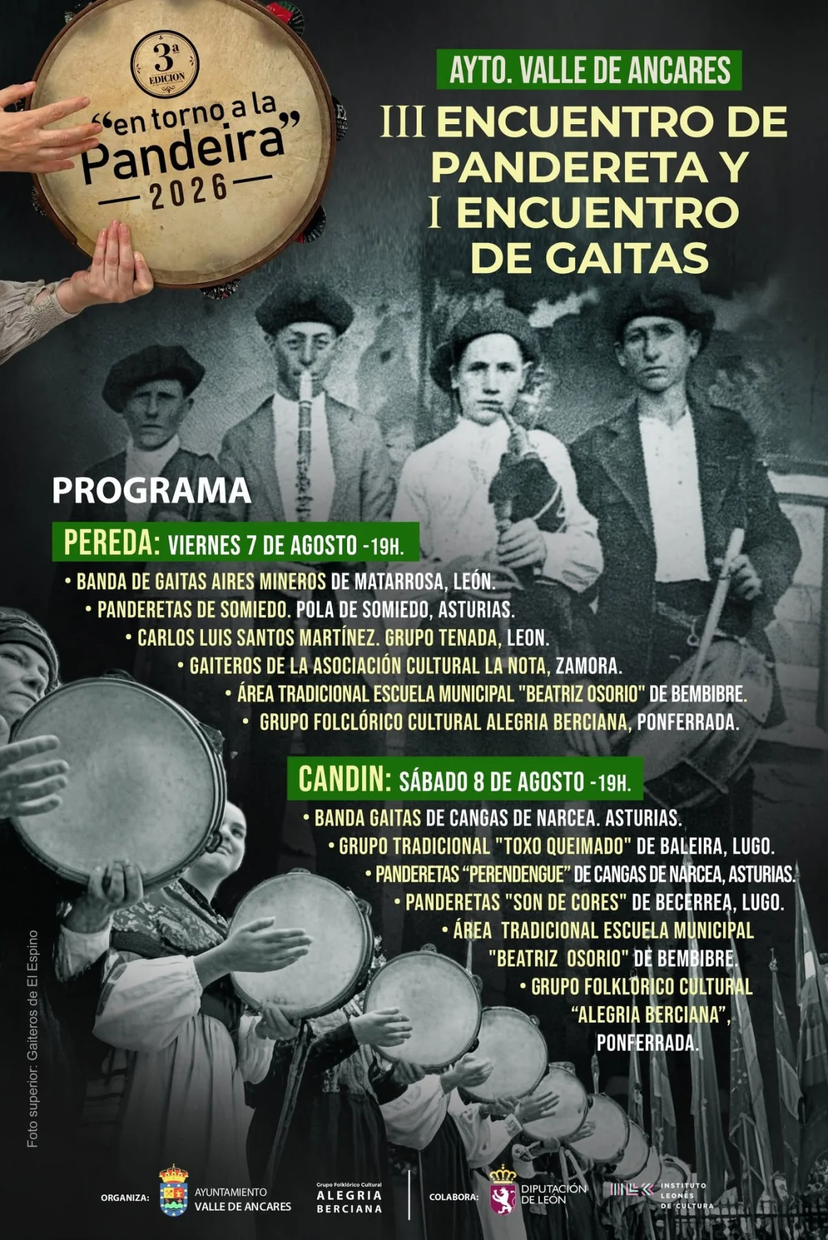 Imaxe principal para III Encuentro de pandereta y I Encuentro de gaitas