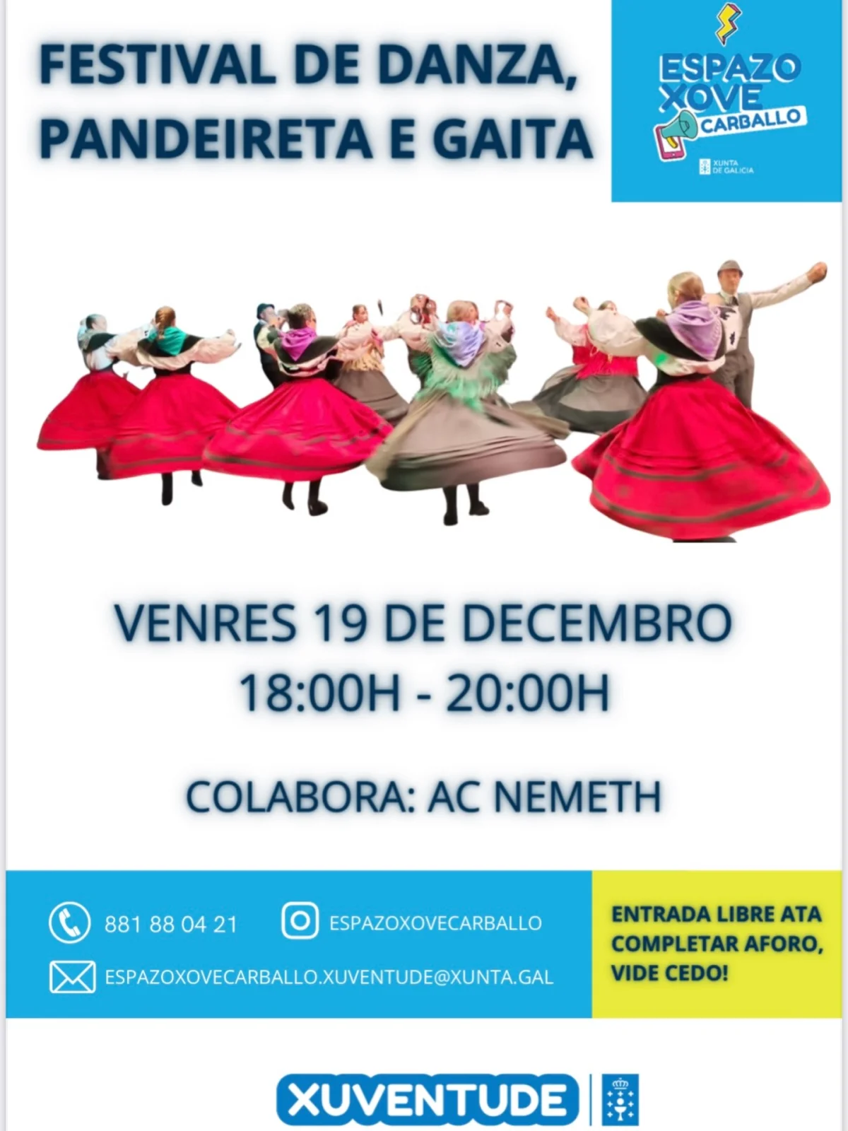 Imaxe principal para Festival de danza, pandeireta e gaita