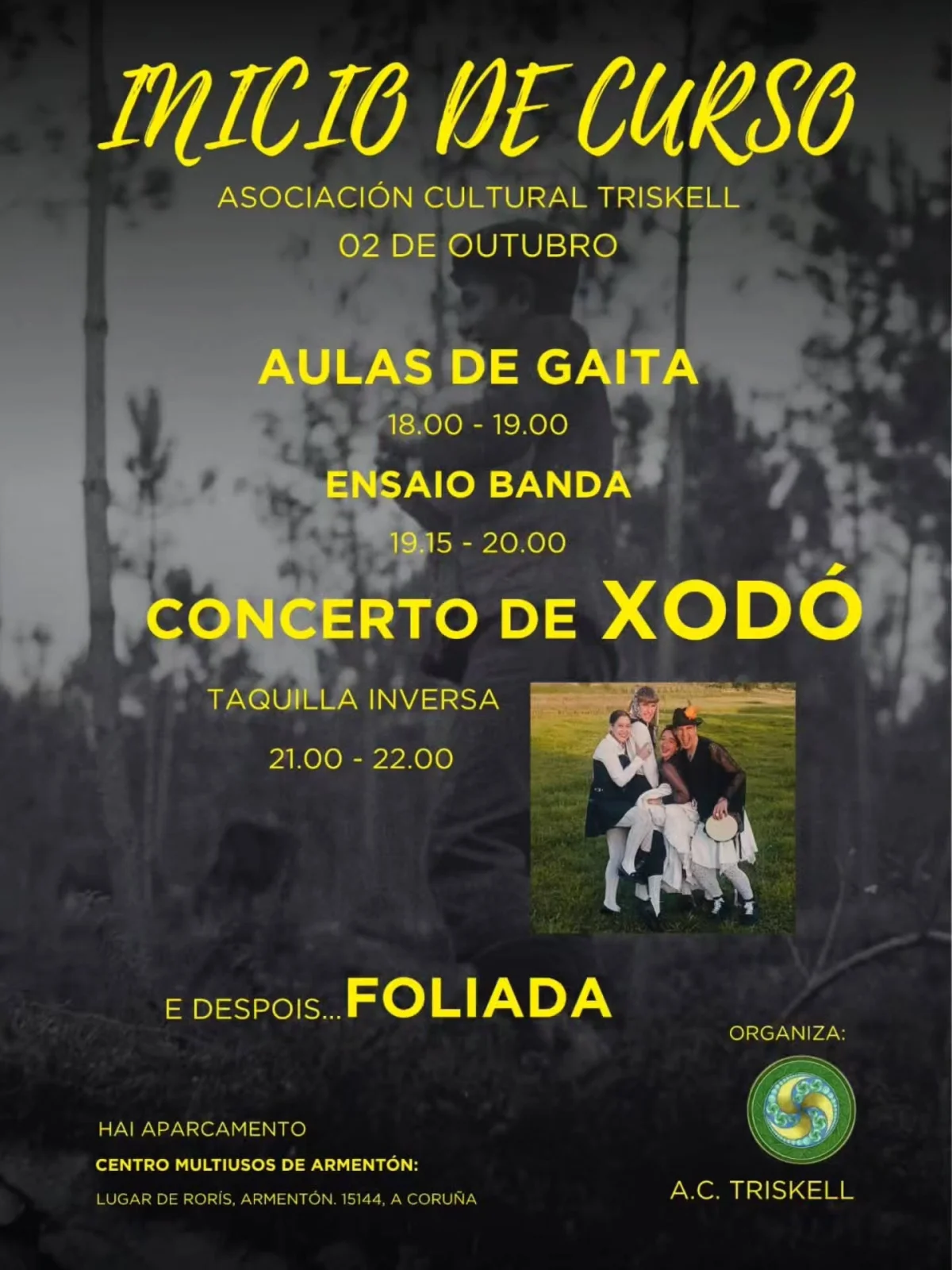 Imaxe principal para Inicio de curso Triskell con foliada