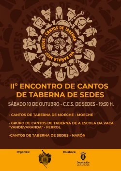 Imaxe para II Encontro de cantos de taberna en Sedes