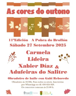Imaxe para Xabier Díaz & Adufeiras de Salitre, Carmela e Lidieira en As cores do outono