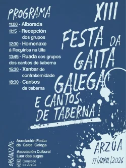 Imaxe para XIII Festa da gaita galega e cantos de taberna