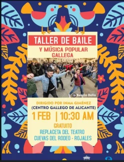 Imaxe para Obradoiro de baile galego e foliada nas Covas de Rojales