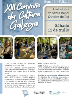 Imaxe para XIII Convivio da cultura galega (con foliada)