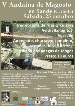 Imaxe para V Andaina de magosto en Sande (con foliada)