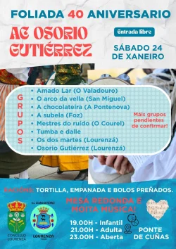 Imaxe para Foliada 40 aniversario Osorio Gutiérrez